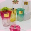 VASO DE VIDRIO DOBLE COLOR