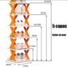 ZAPATERA PLEGABLE 5 NIVELES