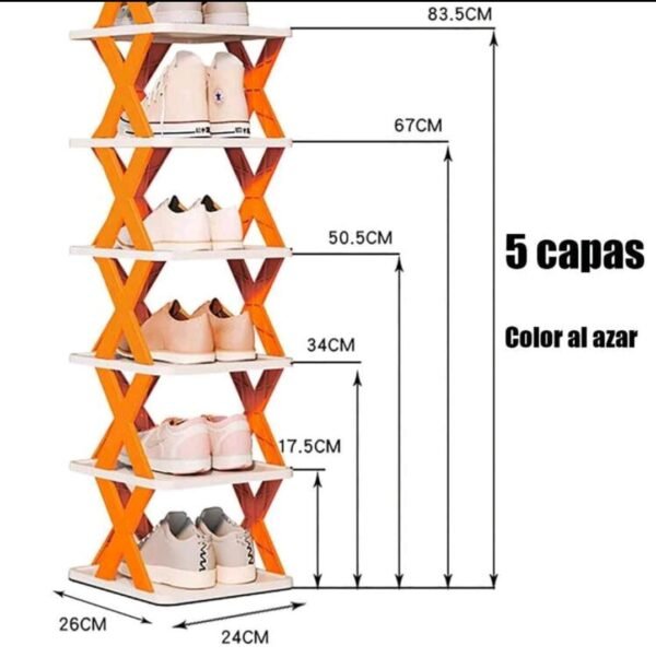 ZAPATERA PLEGABLE 5 NIVELES