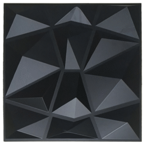 DECORACION PARED NEGRO 50*50