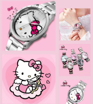 RELOJ KITTY METALICO