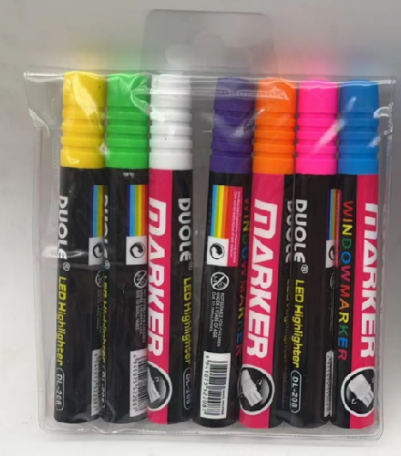 PLUMONES  NEON 7PZAS