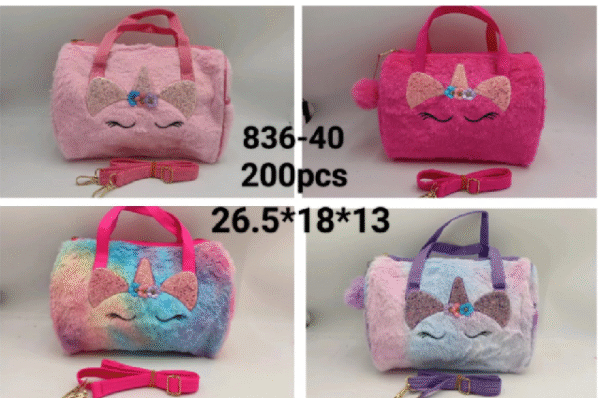 BOLSA UNICORNIO PELUCHE