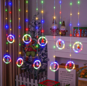 LUCES NAVIDAD CIRCULO COLOR