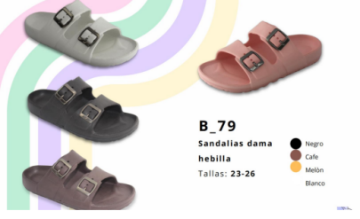 SANDALIAS DOBLE BROCHE